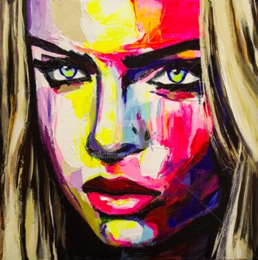 Peinture intitulée "Rewind" par Lana Frey, Œuvre d'art originale, Acrylique Monté sur Châssis en bois