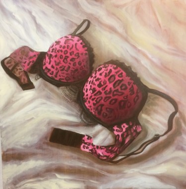 Pintura intitulada "sutien" por Juliana Birrento, Obras de arte originais, Óleo