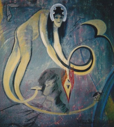 Painting titled "Stinger" by Dan Flanagan, Original Artwork, Oil