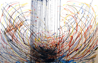 308 - La danse des électrons Peinture intitulée "308 - La danse des…" par Gdlapalette, Œuvre d'art originale, Acrylique