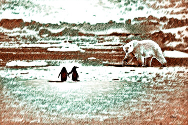 Digitale Kunst mit dem Titel "fateful encounter" von Gor Don(Gnie), Original-Kunstwerk, Fotomontage