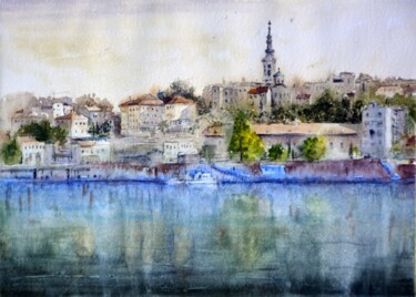 Savamala Beograd 25x36 2019 Ζωγραφική με τίτλο "Savamala Beograd 25…" από Nenad Kojić, Αυθεντικά έργα τέχνης, Ακουαρέλα