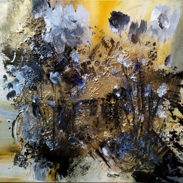 Peinture intitulée "D'une goutte de ros…" par Muriel Cayet, Œuvre d'art originale, Acrylique Monté sur Châssis en bois