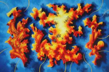 Painting titled "Dance" by Mikhail Rayev, Original Artwork, Oil