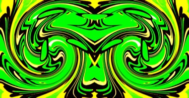 Digital Arts titled "The leafy arch" by Peter Jalesh, Original Artwork, Digital Painting