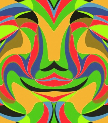 Digital Arts titled "The sun-bathed kiss" by Peter Jalesh, Original Artwork, Digital Painting
