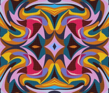 Digital Arts titled "A colorful digressi…" by Peter Jalesh, Original Artwork, Digital Painting