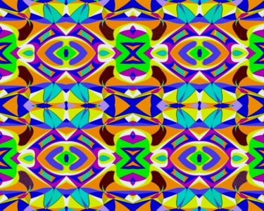 Digital Arts titled "Colors strung toget…" by Peter Jalesh, Original Artwork, Digital Painting