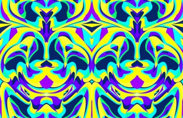 Digital Arts titled "Crystallized forest" by Peter Jalesh, Original Artwork, Digital Painting
