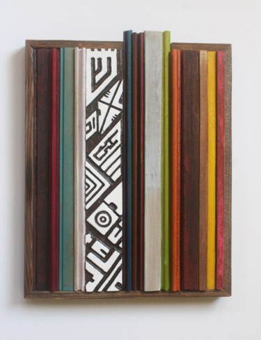 Sculpture titled "Passage - Parallel" by Jenny Hee, Original Artwork, Wood