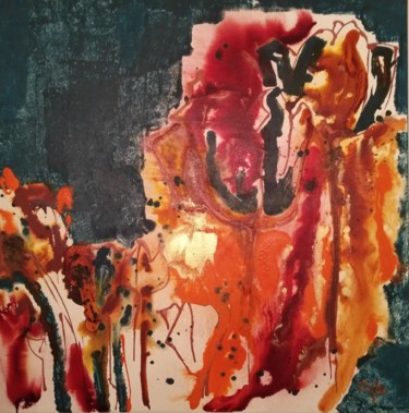 Malerei mit dem Titel "Tulpen" von Jana Scherer, Original-Kunstwerk, Acryl