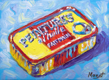 Painting titled "Peintures à l'huile…" by Serge Mazet, Original Artwork, Oil