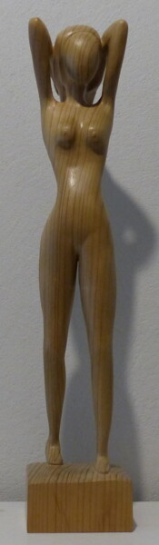 Sculpture intitulée "Vénus échevelée" par Claude David, Œuvre d'art originale, Bois