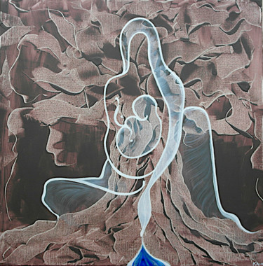 Mère Nature Painting titled "Mère Nature" by Karine Cathala (KA), Original Artwork, Acrylic