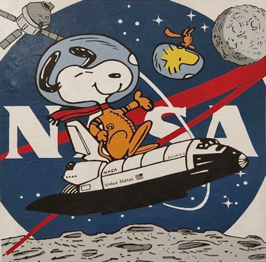 绘画 标题为“Fly to Mars” 由Marco Lazzeri, 原创艺术品, 丙烯