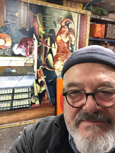 autoselfie à l'atelier