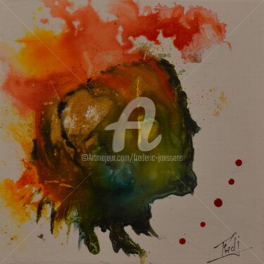 Peinture intitulée "expressions" par Frederic Janssens (Fredj), Œuvre d'art originale, Encre