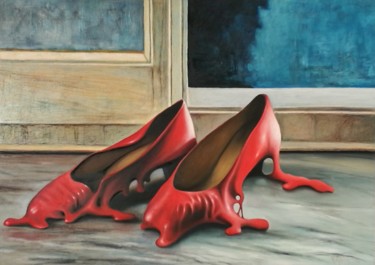 Pittura intitolato "senza titolo" da Roberto Orlandi, Opera d'arte originale, Olio