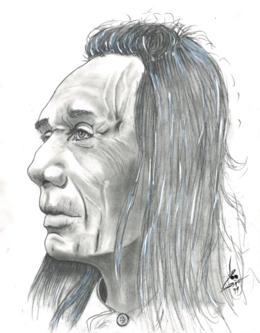 Dessin intitulée "3 Eagles" par John Creekmore, Œuvre d'art originale, Crayon