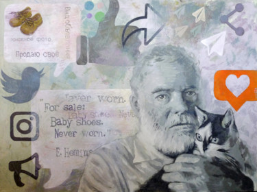 Pintura titulada "Dispute" por Pavel Pashkin, Obra de arte original, Acrílico