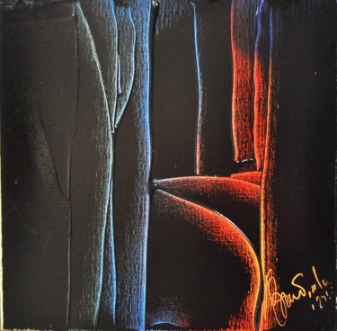 Painting titled "Lumière abstraite" by Antonio Zamariola, Original Artwork, Acrylic