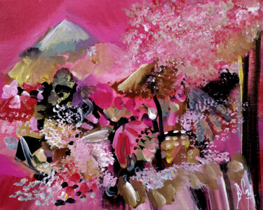 "Les pierres s'y tro…" başlıklı Tablo Muriel Cayet tarafından, Orijinal sanat, Akrilik Ahşap Sedye çerçevesi üzerine monte e…