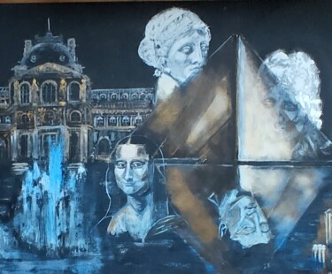 Pintura titulada "Le Louvre" por Joele Ardans, Obra de arte original, Acrílico