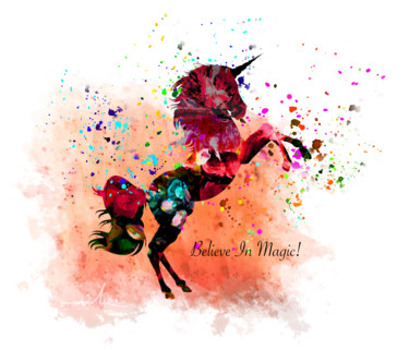 数字艺术 标题为“Believe In Magic” 由Miki De Goodaboom, 原创艺术品, 数字油画