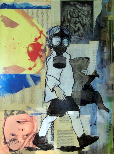 Peinture intitulée "sans ma" par Vincent Tessier Xxc, Œuvre d'art originale, Acrylique