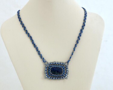 Design intitulée "Labradorite pendant…" par Irena Zelickman, Œuvre d'art originale, Bijoux
