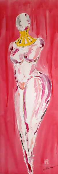 Silhouette 2 Painting titled "Silhouette 2" by Christine Barone, Original Artwork, Acrylic Mounted on Wood Stretcher frame