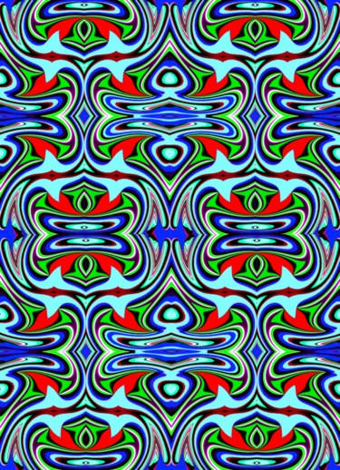 Digital Arts titled "Echoes from the riv…" by Peter Jalesh, Original Artwork, Digital Painting