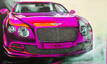 Malerei mit dem Titel "Bentley, Driving Dr…" von Ira Tsantekidou, Original-Kunstwerk, Acryl
