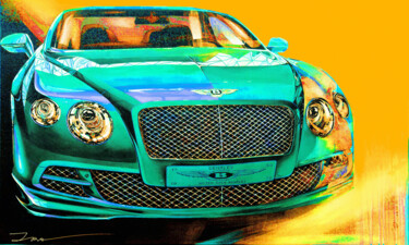 Malerei mit dem Titel "Bentley, Driving Dr…" von Ira Tsantekidou, Original-Kunstwerk, Acryl