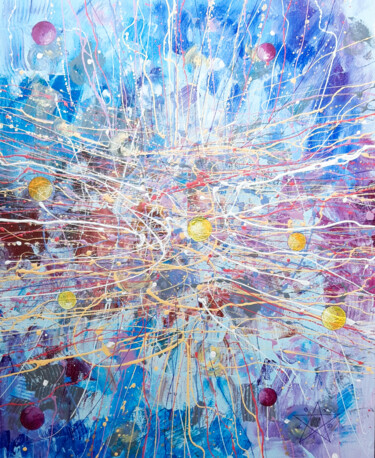 Painting titled "JYOTI" by Dragos Bagia, Original Artwork, Oil