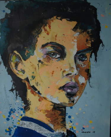 Peinture intitulée "tit" par Pascal Fairier, Œuvre d'art originale, Acrylique