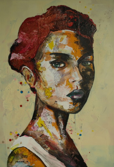 Peinture intitulée "tilt" par Pascal Fairier, Œuvre d'art originale, Acrylique