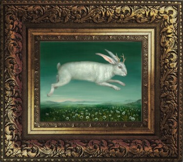印花与版画 标题为“Flying Jackalope. F…” 由Irena Aizen, 原创艺术品, 数字打印 安装在纸板上