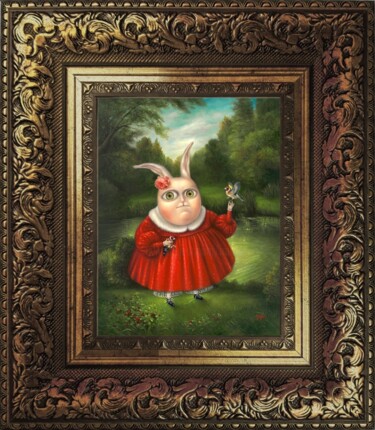 Bird-Catcher-2. Framed Print on canvas