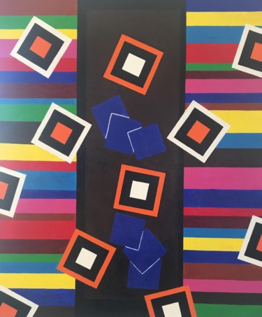 Peinture intitulée "A07 - CONVECTIONS" par Claude Le Roy, Œuvre d'art originale, Acrylique Monté sur Châssis en bois