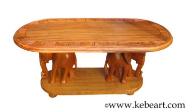 Design intitulée "Table Basse avec él…" par Kebe, Œuvre d'art originale