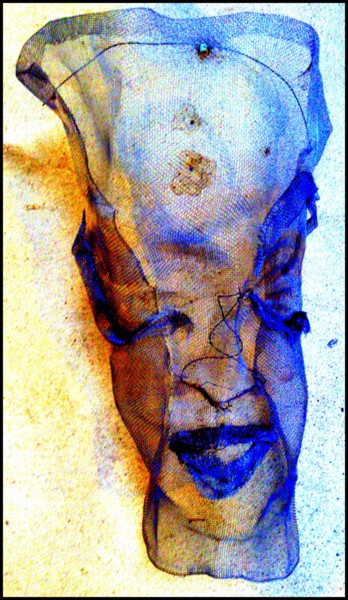 Photographie intitulée "Masque. #1" par Laurent Senneville, Œuvre d'art originale, Photographie numérique