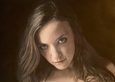 Painting titled "Angelic Wisdom" by William Oxer, Original Artwork, Acrylic