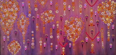 Peinture intitulée "EL VINO LE NECTAR D…" par Flod, Œuvre d'art originale, Acrylique