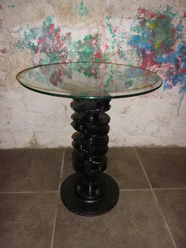 TABLE BASSE " VILEBREQUIN " Design intitulée "TABLE BASSE " VILEB…" par Leferailleur02, Œuvre d'art originale, Meuble