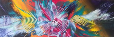 Peinture intitulée "Fusionisme" par Trä  Abstract Painting, Œuvre d'art originale, Acrylique