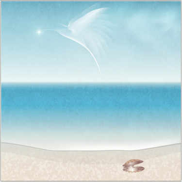 Arts numériques intitulée "An Angel Passing" par Harald Dastis, Œuvre d'art originale, Peinture numérique