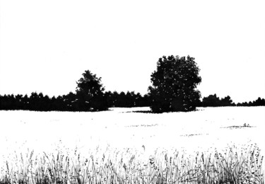 图画 标题为“Amonh the Winter 1.…” 由Владимир Абаимов, 原创艺术品, 墨