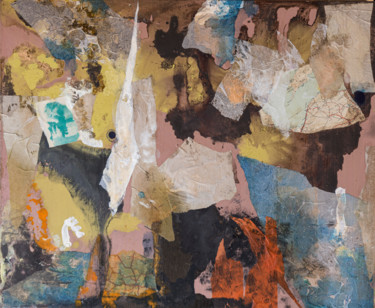 torn history Pintura intitulada "torn history" por Elisabeth Laplante, Obras de arte originais, Acrílico