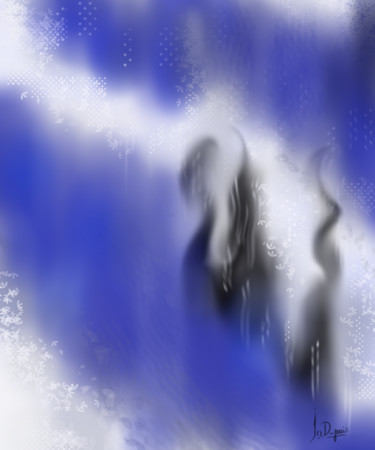 'Unexpected' 40 x 48 in. Digital Arts titled "'Unexpected' 40 x 4…" by Jocelyne Dupuis (Jo Dupuis), Original Artwork, Digital Painting